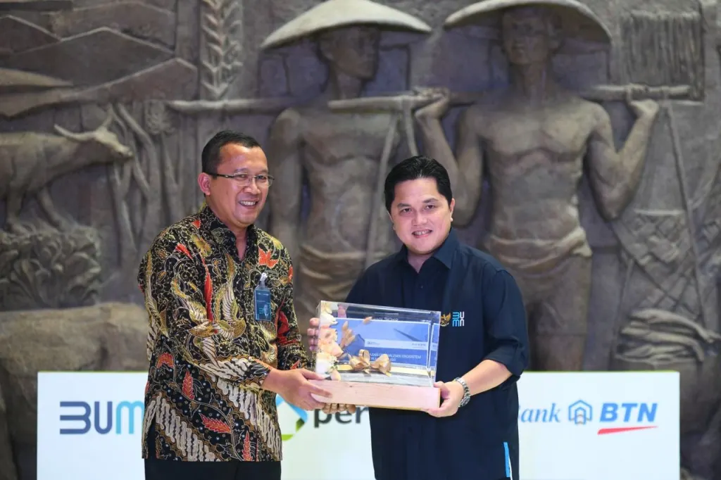  Menteri BUMN Erick Thohir mengapresiasi inovasi produk pembiayaan perumahan dari PT Bank Tabungan Negara (Persero) Tbk (BTN). Salah satu inovasi produk Bank BTN yang diapresiasi Menteri Erick yakni skema pembiayaan sewa beli atau rent to own (RTO).