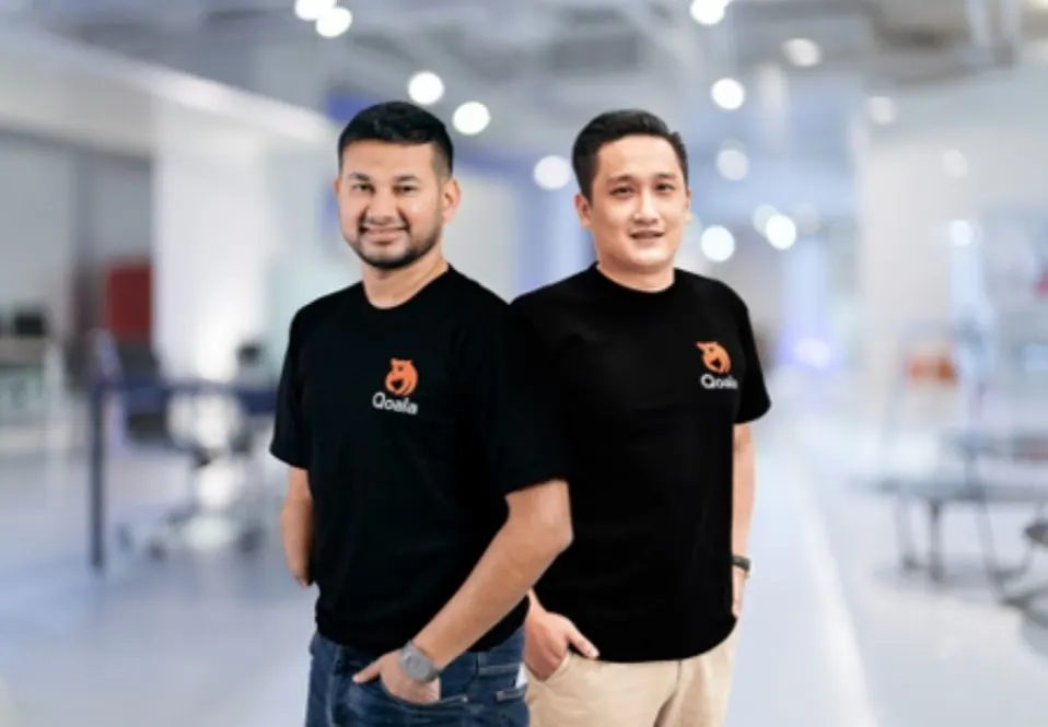 Kiri ke kanan - Harshet Lunani (Founder & CEO Qoala), Tommy Martin (Co-founder & Deputy CEO Qoala)