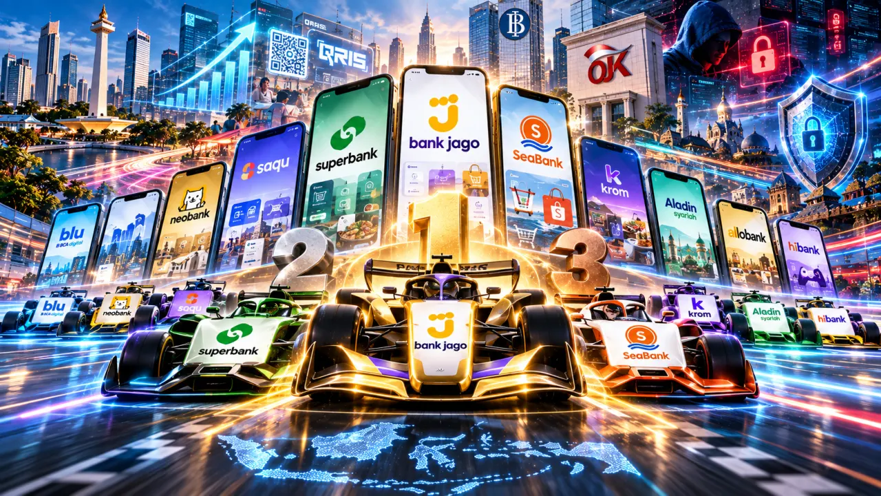 Digitalbank.id merilis analisis peringkat sementara berdasarkan data publik terhadap 10 bank digital dengan aset terbesar per Juni 2026 untuk kategori Digital Innovation & Resilience. Bank Jago memimpin posisi puncak, disusul oleh Superbank dan SeaBank dalam jajaran tiga besar.