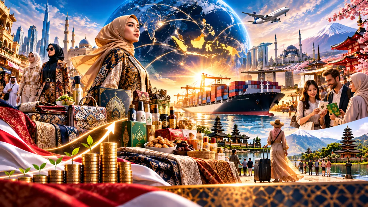Indonesia berpeluang besar menjadi pemasok global sektor modest fashion, kuliner halal, dan pariwisata ramah Muslim dunia.