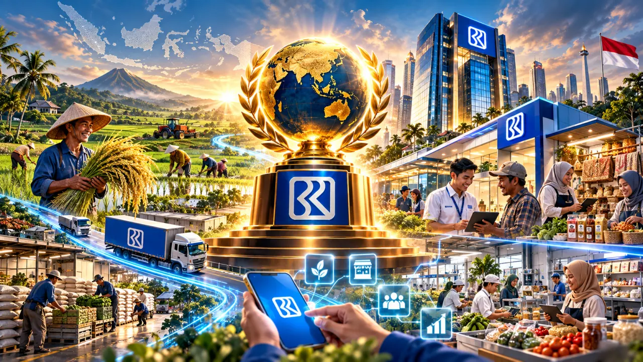 Global Finance menobatkan BRI sebagai bank terbaik dunia untuk kategori UMKM pertanian dan pedesaan pada ajang Best SME Bank Awards 2027.