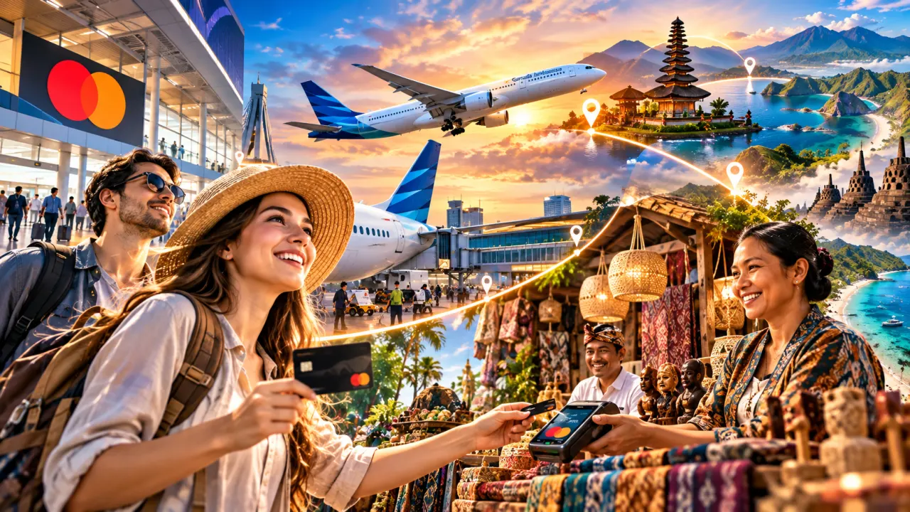 Mastercard memperluas jaringan pembayaran global untuk mendorong transaksi lintas batas wisatawan asing ke sektor UMKM daerah.