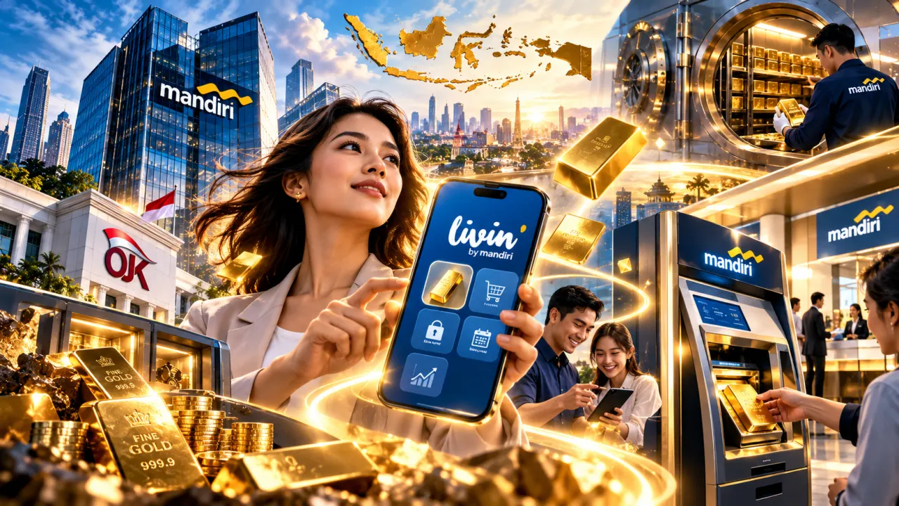 Kantongi Izin Bulion OJK, Bank Mandiri Integrasikan Ekosistem Emas di Livin' by Mandiri