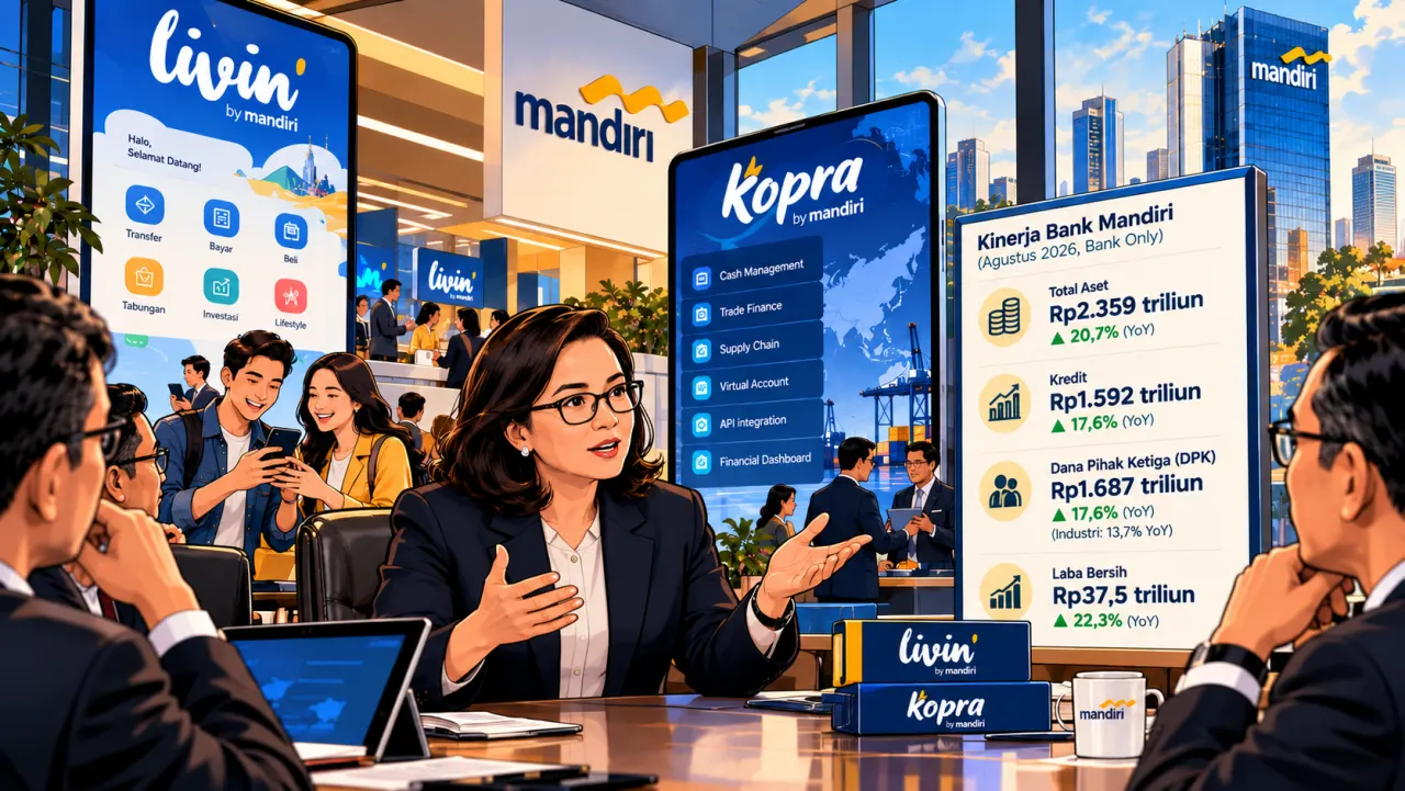 Strategi Ekosistem Digital Bank Mandiri: Akselerasi Livin' dan Kopra Perkuat Fundamental Neraca