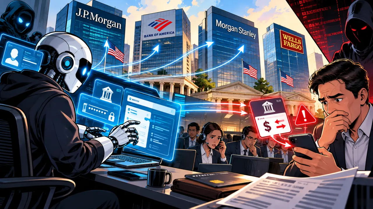 Bank raksasa Amerika Serikat (Morgan Stanley, Bank of America, JPMorgan Chase, Wells Fargo) mendeteksi akses tanpa izin ke akun nasabah oleh AI agent pihak ketiga