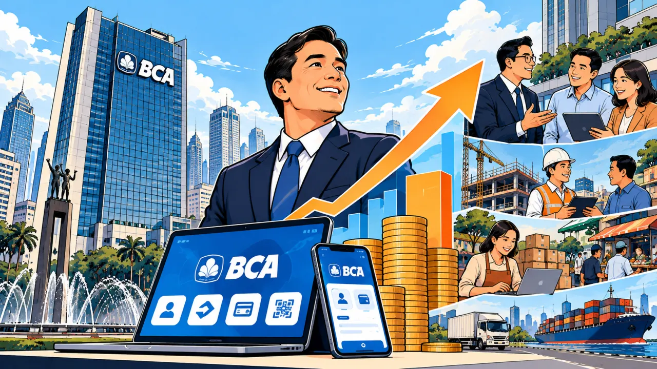 PT Bank Central Asia Tbk (BBCA) membukukan laba bersih Rp45,2 triliun (tumbuh 4,2% YoY) hingga kuartal III-2026.