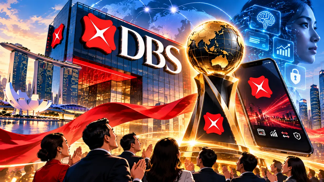 DBS Bank meraih gelar Bank Digital Terbaik di Dunia dalam ajang Global Finance Awards 2026 di Singapura.