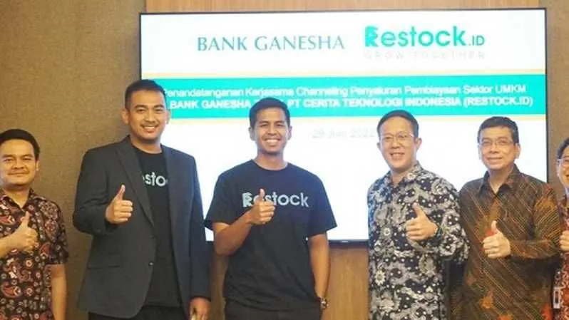 Kolaborasi dengan Bank Ganesha, Redstock salurkan Rp25 miliar untuk UMKM