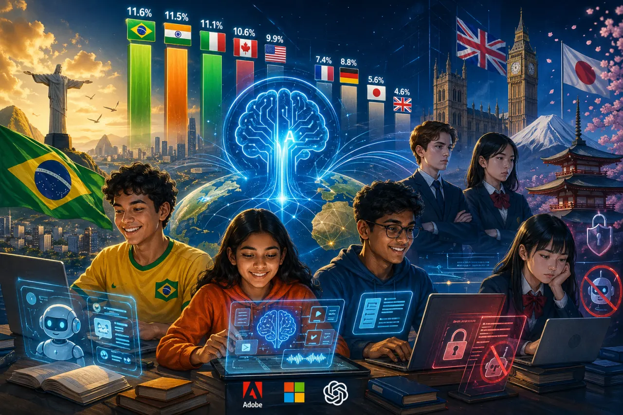 Brasil dan India Pimpin Adopsi AI di Sekolah, Negara Maju Justru Tertinggal