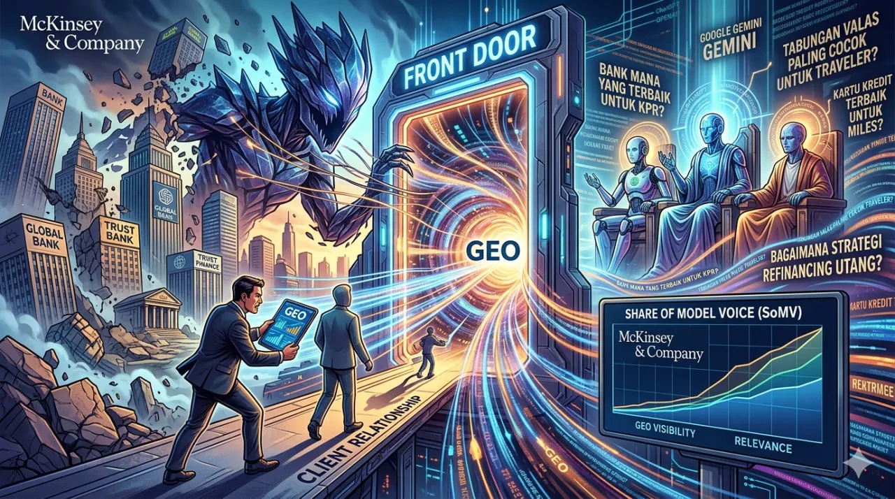 AI Jadi “Front Door” Baru: Mengapa McKinsey Peringatkan Bank untuk Segera Menguasai GEO?