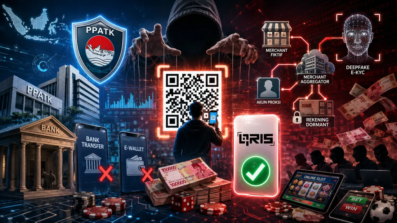 PPATK: QRIS Dominasi 88,6% Aliran Dana Deposit Judi Online di Awal 2026