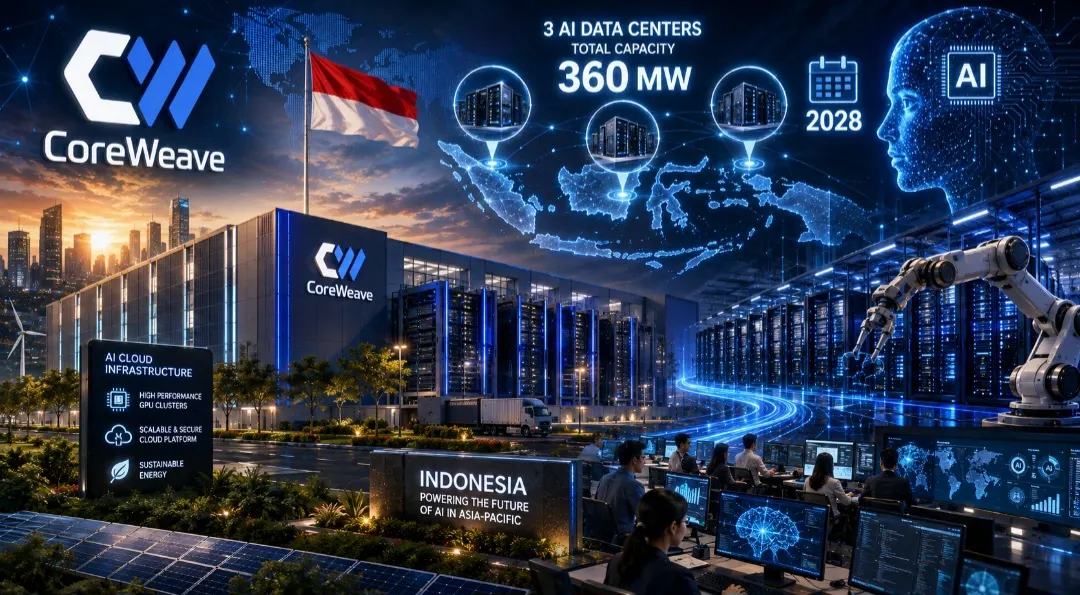 Pilih Indonesia untuk Ekspansi Pertama di Asia-Pasifik, CoreWeave Siapkan Investasi Pusat Data AI
