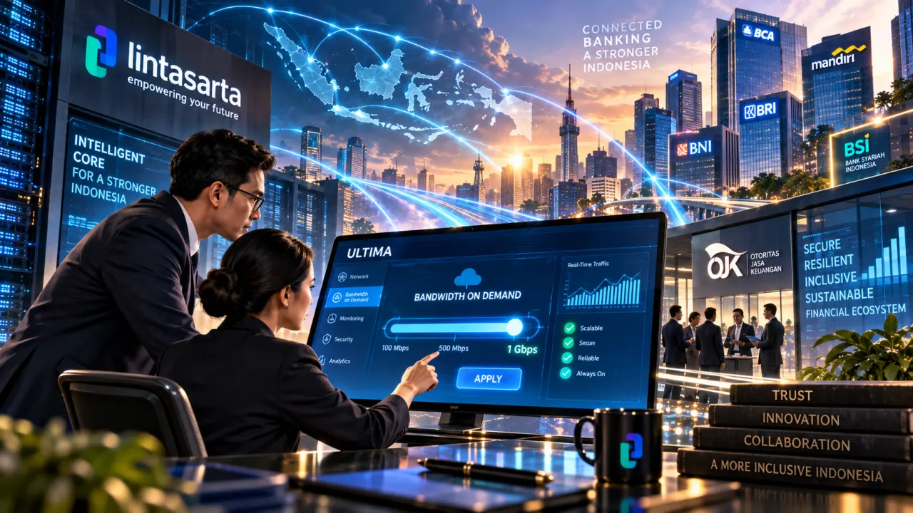 Lintasarta Rilis Fitur BWoD untuk Fleksibilitas Konektivitas Digital Perbankan