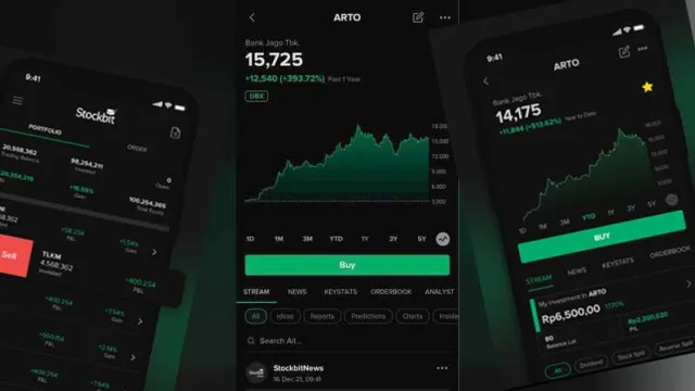Investor dan trader saham bisa buka RDN Bank Jago di aplikasi Stockbit