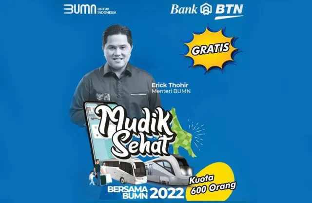 Sukseskan ‘Mudik Sehat Bersama BUMN 2022’, BTN berangkatkan 600 pemudik gratis