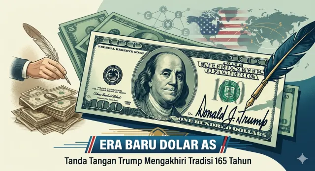 Tanda Tangan Donald Trump Akan Ada di Dolar AS, Akhiri Tradisi 165 Tahun