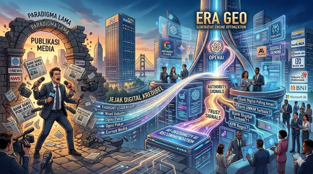 PR Bank di Era GEO: Jangan Cuma Cari Publikasi Media, tapi Jadilah Arsitek Reputasi Digital