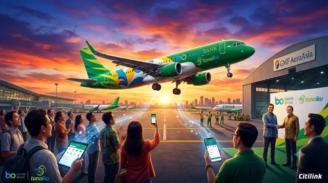 Amar Bank Gandeng Citilink, Bank Digital Pertama yang Hadir di Livery Pesawat Maskapai Nasional