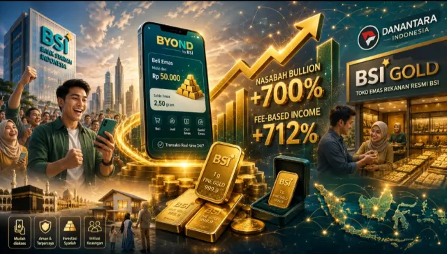 Nasabah Bullion BSI Meroket 700%, Emas Jadi Andalan Baru BSI