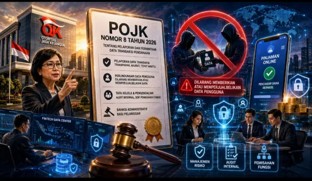 OJK Terbitkan POJK No.8/2026, Larang Keras Penyelenggara Pinjol Perjualbelikan Data Pengguna