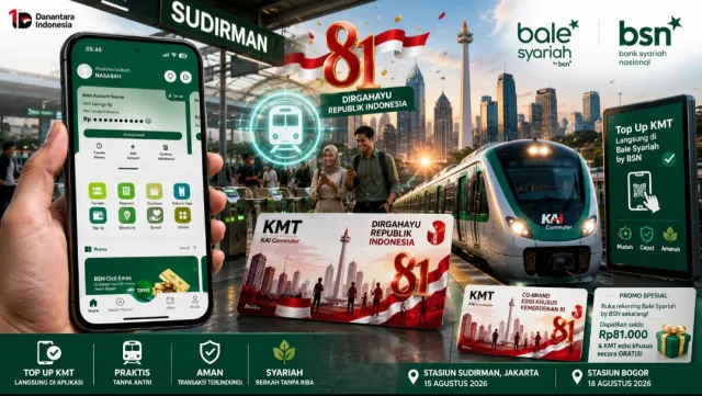 Cetak Sejarah, Bale Syariah by BSN Jadi Mobile Banking Pertama Sediakan Top Up KMT KCI