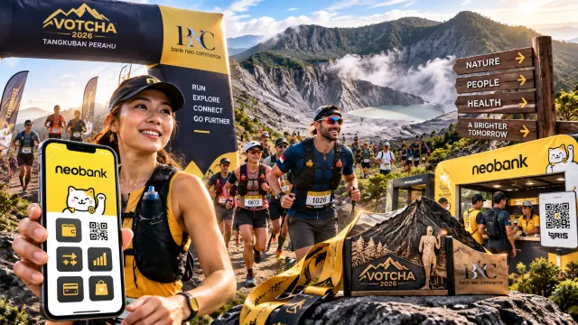 Rangkul Komunitas Trail Runner, Bank Neo Commerce Integrasikan Layanan Digital di VOTCHA 2026